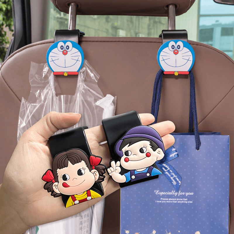 好物推荐车载挂钩可爱车内饰用品装饰大全靠背前排多功能卡通挂钩