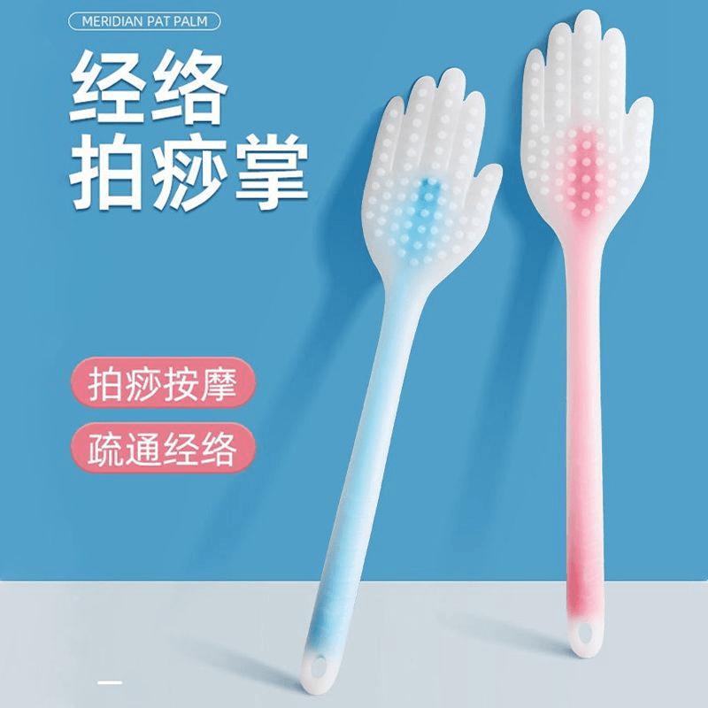 拍打棒拍痧板硅胶颈椎肩颈疏通经络拍健身锤捶腿神器敲背专用家用